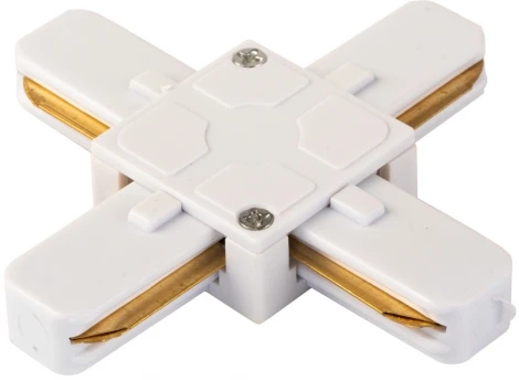 Соединитель «X» для однофазного шинопровода 220V для монтажа на поверхность Imex TR-X WH