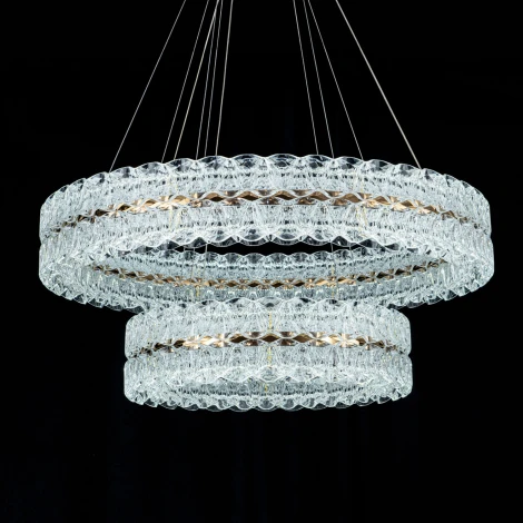 Подвесная люстра светодиодная с пультом с регулировкой цветовой температуры Modelux ML.8185.800.500 GD