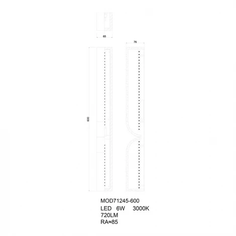 Настенный светильник светодиодный Fluorite Magnifico FL1195-6W