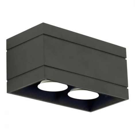 Накладной точечный светильник Lampex Quado DELUXE 691/2 CZA