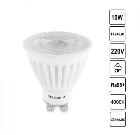Светодиодная лампа Donolux DL18275 CERAMIC DL18275N10GU10 70 10Вт, 4000K, 1124Лм