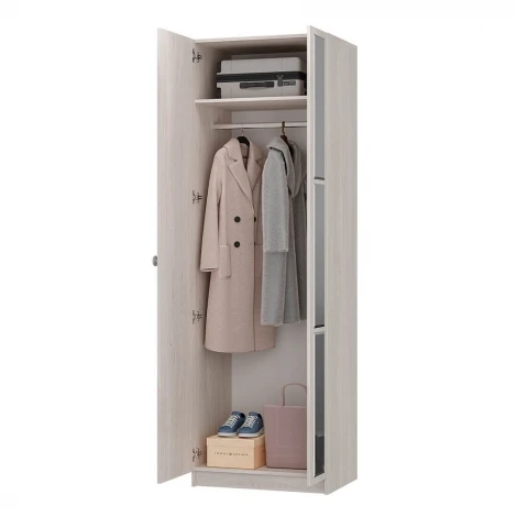 Шкаф БТС двухстворчатый Зарина ШК-01, ясень белый