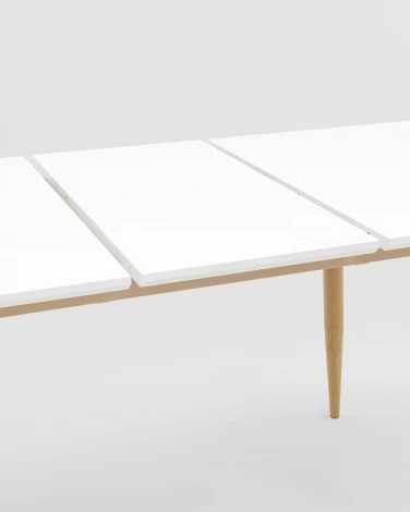 Стол обеденный Stool Group Стокгольм раскладной 120-160*80 белый УТ000003491