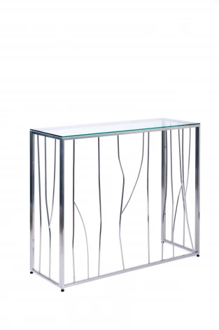Консольный стол AllConsoles 1021-CS clear серебряный