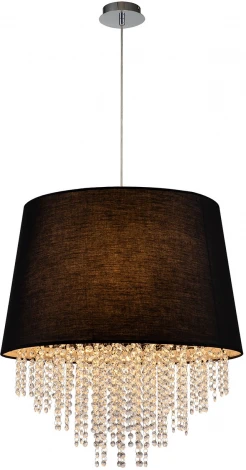 Подвесной светильник Escada CHARM 652/5S Black (220V, хрусталь, подвески, на проводе)