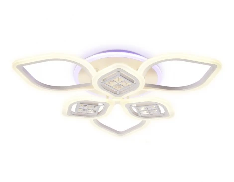 Потолочная люстра Ambrella Acrylica Ice FA282 (регулировка яркости, LED, 220V, пульт управления, управление смартфоном, умный дом - PC.Lamper, цветы)