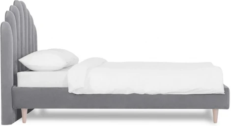 Кровать Queen II Sharlotta L 1600 ОГОГО (арт.577186), (Ткань/Серый)