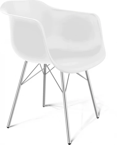 Стул Sheffilton SHT-ST31/S64 белый / хром лак