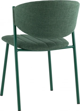 Стул Харпер ткань рогожка зеленый каркас зеленый полуглянцевый муар Stool Group (арт.УТ000038933)