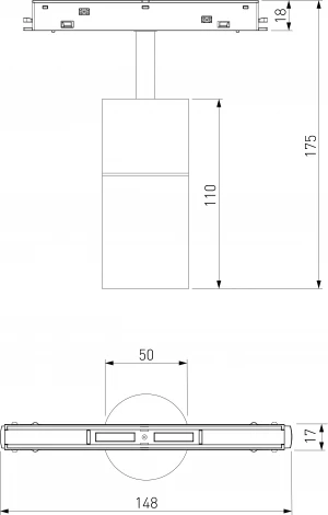 Трековый Wi-Fi светильник магнитный светодиодный Elektrostandard Slim Magnetic 85074/01 (48V, голосовое управление, умный дом - Minimir Home)