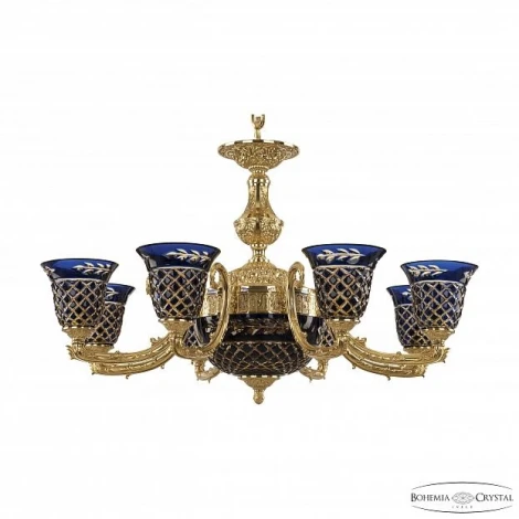 Подвесная люстра Bohemia 7121 71212P/8+3/210 G P2 U Amber-Blue/H-1J