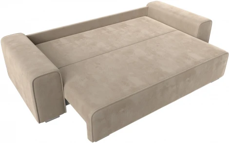 Диван прямой Лига-029 (Бежевый/Велюр) Лига Диванов арт.121009