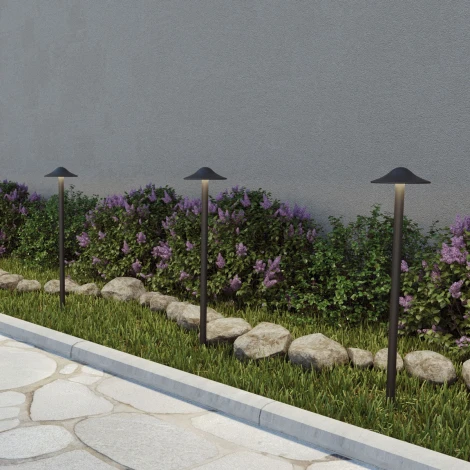 Уличный наземный светильник Novotech Fung 359302 STREET черный IP65 LED 7W 4000K 220V (круглые)