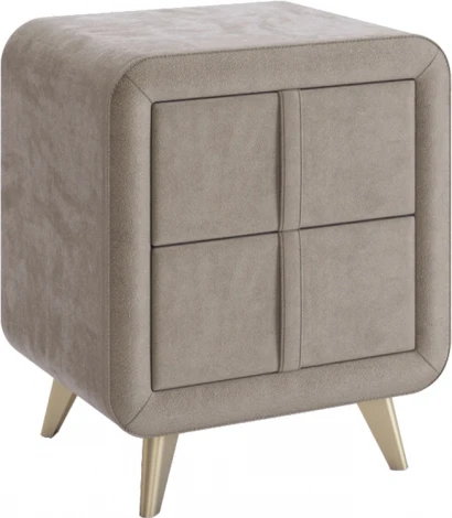 Тумба прикроватная Софи 2 Mebelson (Ткань,Пластик/Латте) арт.TM-001.2.2763