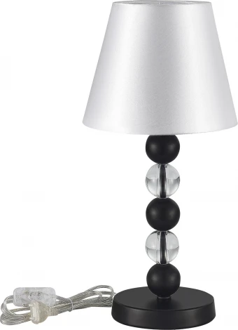 Настольная лампа ST Luce SL2003 SL2003.404.01 черный/белый E27 1*40W (220V, выключатель)