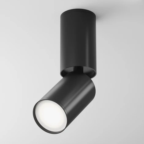 Накладной потолочный светильник FOCUS S GU10 1x10Вт Maytoni Technical C051CL-01B (220V, круглые)