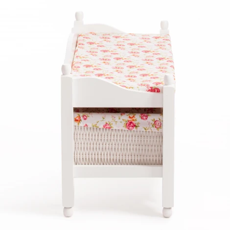 Обувница с 2-я корзинами Secret De Maison RIMI ( mod.TT-BH003 ) Белый (White) (МДФ+Павловния)