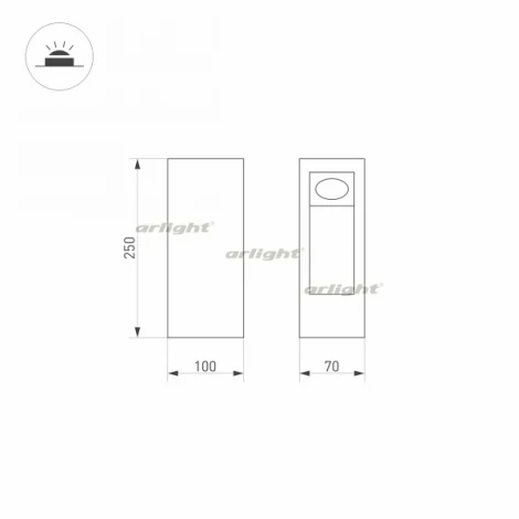 Наземный светильник Arlight LGD-MARK-BOLL 029975 (LED, 220V, IP54)