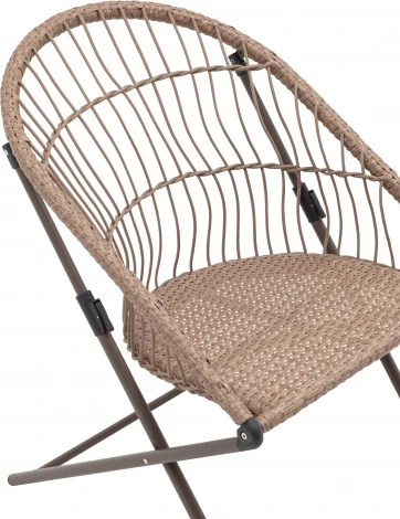 Комплект складной мебели для сада Stool Group Soley светло-серый арт.УТ000039924