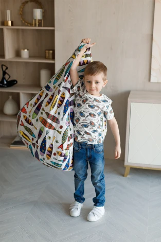 Детское кресло мешок Dreambag Рыбки L (Классический) 5609101