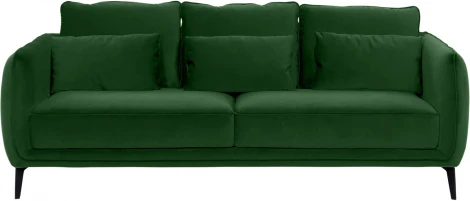 Диван Amsterdam трехместный ОГОГО (арт.664756), (Ткань/Зеленый)