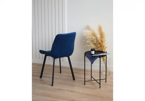 Стул на металлокаркасе Челси П синий (zd 798) / черный 632530