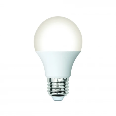 Лампа светодиодная матовая, белый свет 4000K Volpe Optima LED-A60-8W/4000K/E27/FR/SLS