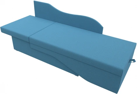 Кушетка Гармония левая (Голубой/Рогожка) Лига Диванов арт.125766L