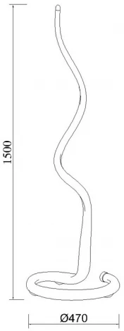 Торшер в виде спирали Mantra Adagio 6896