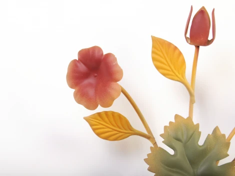 Бра 4342/A2 (220V, подсвечник, свеча, цветы, листья)