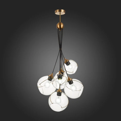 Подвесной светильник Evoluce Satturo SLE103103-06 (220V, на проводе, шарики)