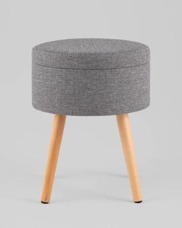 Пуф Stool Group с ящиком Store Woody рогожка темно-зелёная арт.УТ000040159