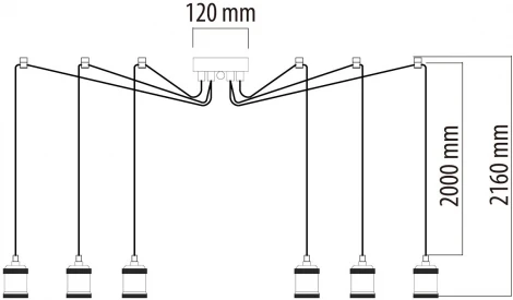 Подвесная люстра DeMarkt Фьюжен 392017206
