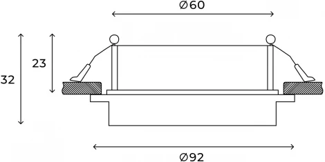 Встраиваемый светильник Hesby Lighting Vestby HSBL_0119 (220V, круглые)