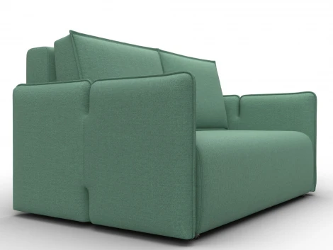 Диван прямой Лига-117 (ЛДСП,Брус,Фанера,Рогожка/Зеленый) Лига Диванов 137008