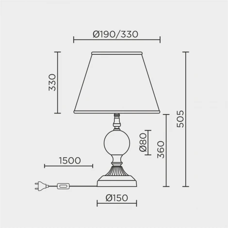 Интерьерная настольная лампа LED4U L9923 GD