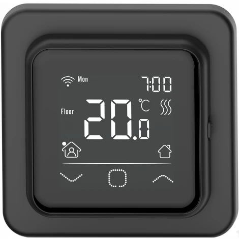 Электронный терморегулятор IQWatt Smart Heat Wi-Fi Black