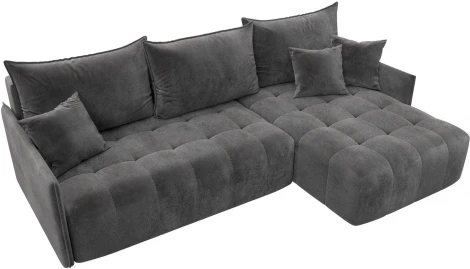 Диван угловой Лига-054 НПБ угол универсальный Лига Диванов (Велюр) арт.129036