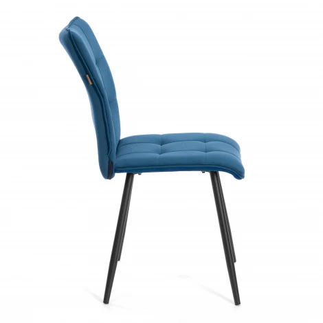 Стул обеденный Bari Tetchair (Металл,Велюр/Синий) арт.25040