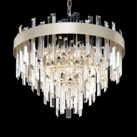 Подвесная люстра Citilux Лаура CL301262 (220V, хрусталь, на цепи, круглые)