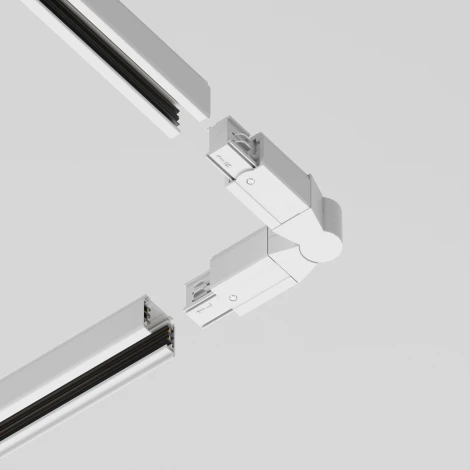 Коннектор поворотный шарнирный Trinity белый (трехфазный) Maytoni Technical TRA005CS-31W (220V)
