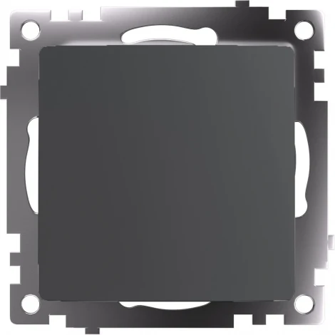Выключатель одноклавишный (графит) Stekker Катрин 49410