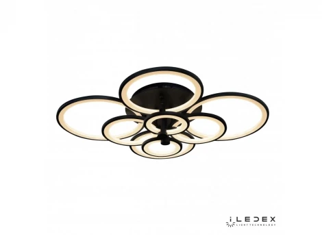 Потолочная люстра iLedex Ring A001/8 BK (220V, пульт управления, кольцо)