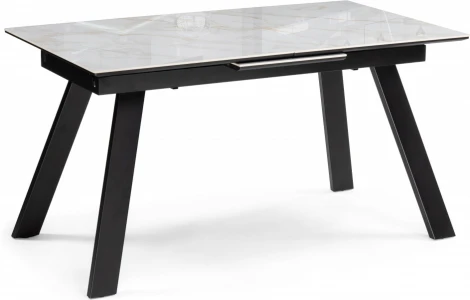 Керамический стол Соммерс 140 (Соммерс 140(180)х80 carla larkin / черное) Woodville арт.588061