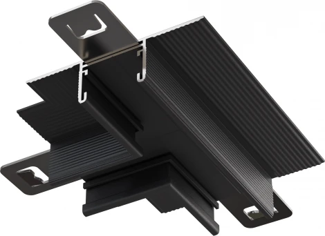 Т- образный коннектор встраиваемый, черный Maytoni Accessories for tracks Basity TRA172CT-12B