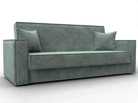 Диван-книжка Куба (ДСП,ЛДСП/Пластик/Велюр/Зеленый) Лига Диванов 127446