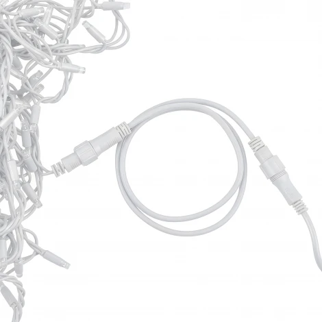 Удлинитель для гирлянд серии F90PRO 1м статика/мерцание IP67 белый Uniel UCX-F90 E/1M/WH