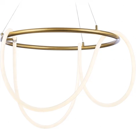 Подвесной светильник с гибким неоном светодиодный с пультом Ambrella COMFORT FL10503 (регулировка яркости, 220V, на тросе, кольцо)