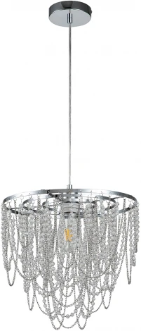 Подвесная люстра Escada 10173/1S E27*60W Chrome (220V, хрусталь, на проводе, круглые)