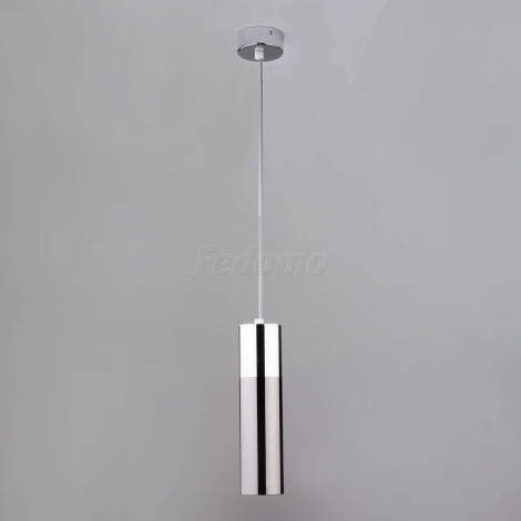Подвесной светильник Eurosvet Double Topper 50135/1 LED хром/черный жемчуг (220V, на проводе)